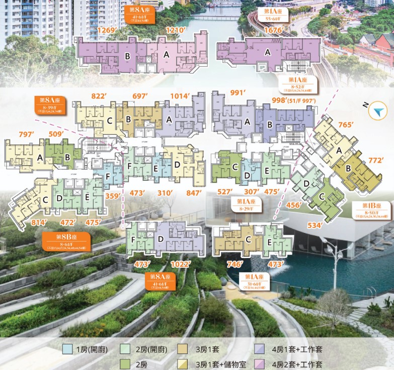 柏傲莊 III 塔樓全景