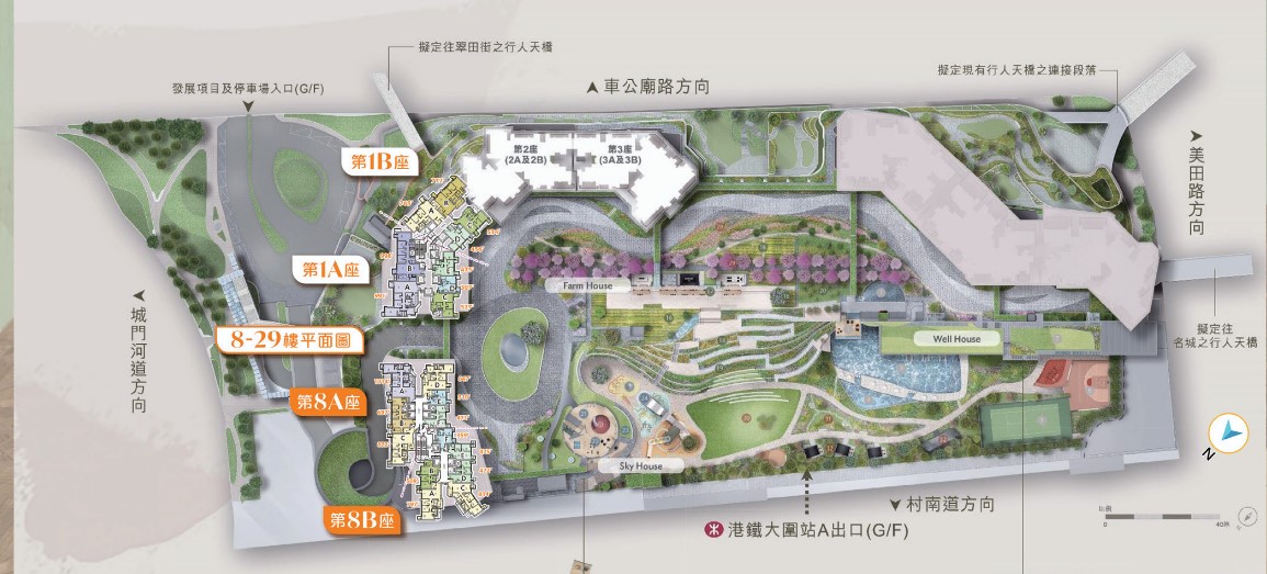 位置及園林平面圖